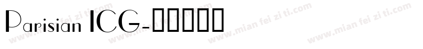 Parisian ICG字体转换